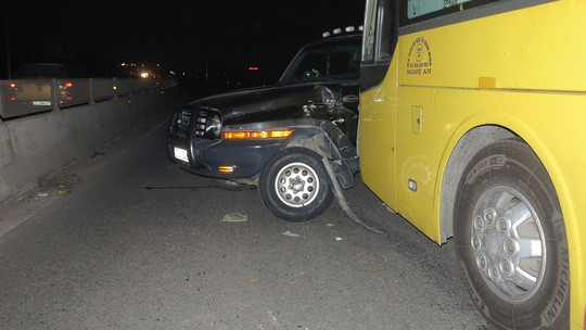 Hiện trường vụ tai nạn.