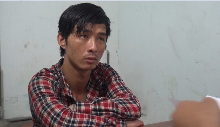 Đối tượng Nam tại cơ quan công an