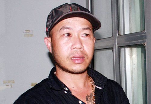 Lâm khi bị cảnh sát Ninh Thuận bắt