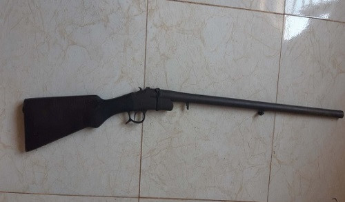 Khẩu súng tang vật của vụ án. Ảnh: Công an Gia Lai