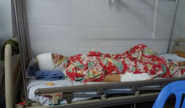 Chị Huyền hiện đang được điều trị tại Viện bỏng quốc gia và đã qua cơn nguy kịch