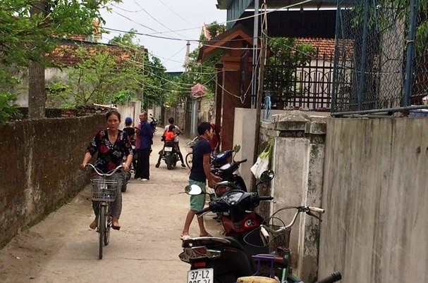 Hiện trường nơi xảy ra vụ việc khiến cháu T. tử vong thương tâm