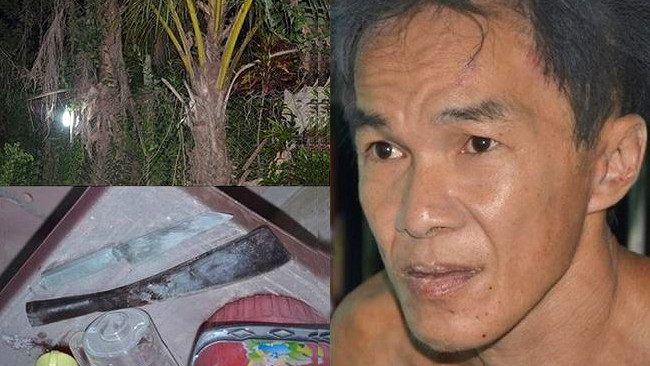 Nghi can Nguyễn Thanh Tâm cùng hung khí 