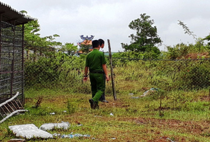 Khu vực gần Bệnh viện Đa khoa tỉnh Quảng Trị, nơi phát hiện ra thi thể bệnh nhân Mua. Ảnh: T.H.