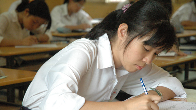 Học sinh thi tốt nghiệp THPT 2013. ẢNH: Hồng vĩnh