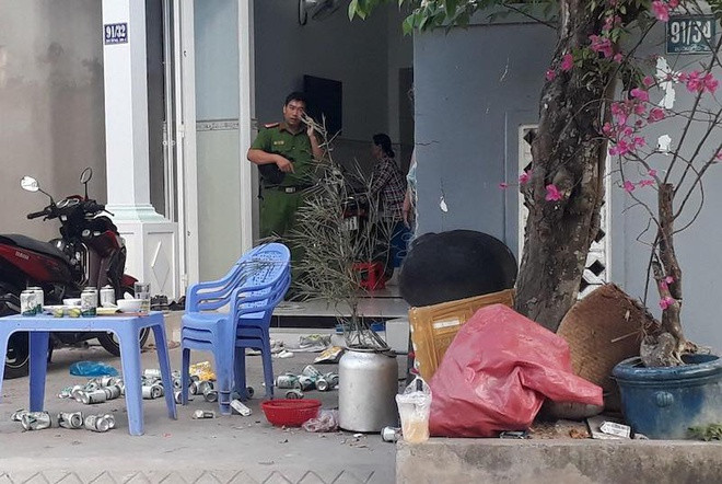 iện trường nơi xảy ra án mạng. Ảnh: Zing