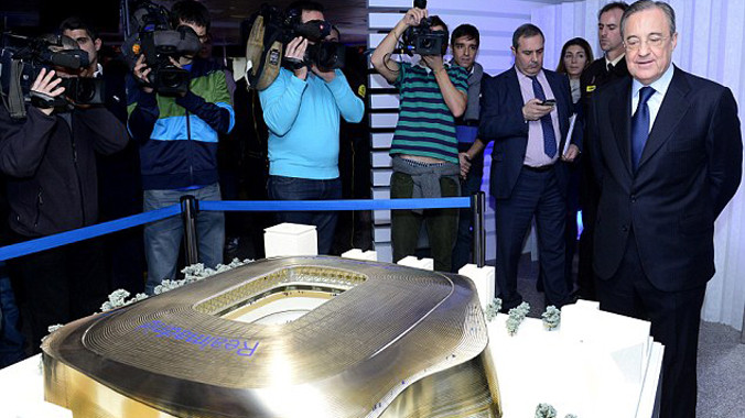Perez bắt tay với Sheikh Mansour để cải tạo sân Bernabeu.