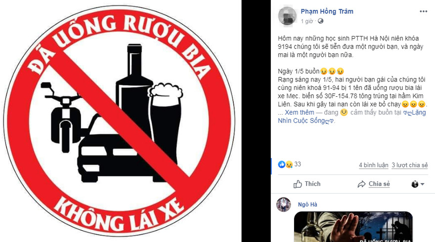 Hình ảnh được người dùng facebook chia sẻ. Ảnh chụp màn hình.