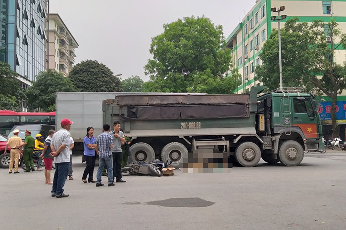 Hiện trường vụ tai nạn.