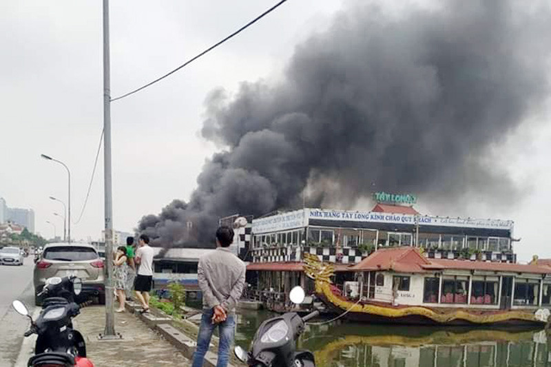 Hiện trường vụ cháy. Ảnh: FB