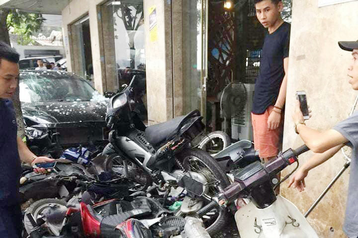 Hiện trường vụ tai nạn. Ảnh: KSĐP