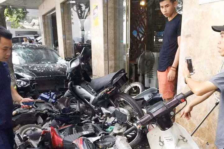 Hiện trường vụ tai nạn. Ảnh: KSĐP