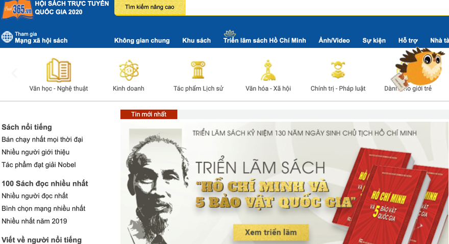 Hội sách trực tuyến quốc gia lần đầu tổ chức 