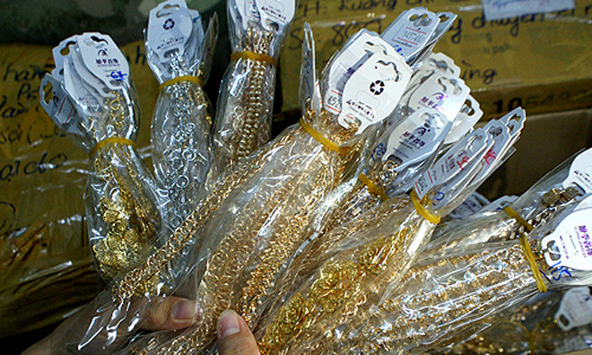 Một sản phẩm xi mạ của Trung Quốc. Ảnh minh họa