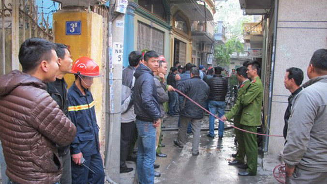 Hiện trường vụ cháy. Ảnh: Người Lao Động.