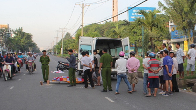 Hiện trường vụ tai nạn. Ảnh: Đông Sơn.