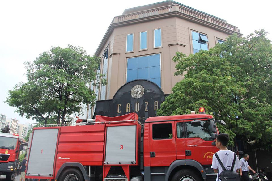 Hiện trường vụ cháy. Ảnh: CTV