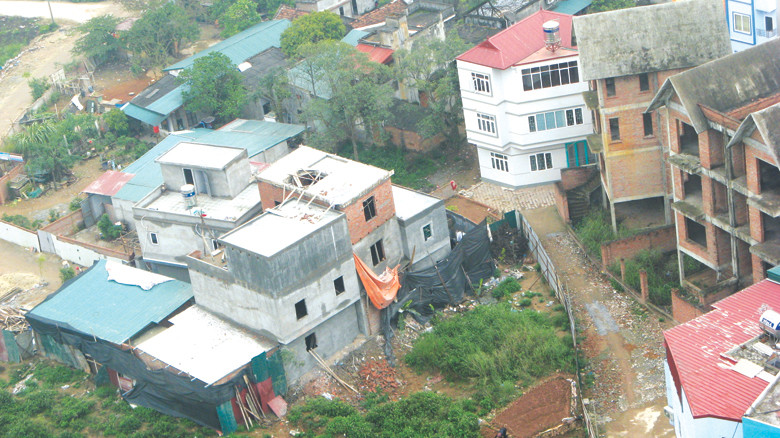 Một khu vực đã giải phóng mặt bằng tại KĐTM Cầu Bươu bị lấn chiếm