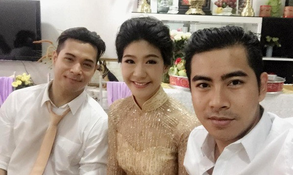 Hình ảnh được cho là đám hỏi của Trương Thế Vinh và bạn gái cơ trưởng.