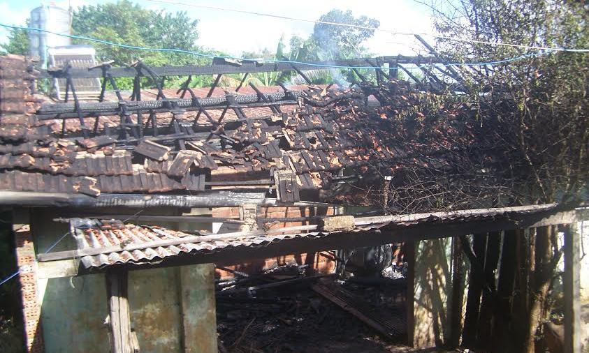 Hiện trường vụ cháy.