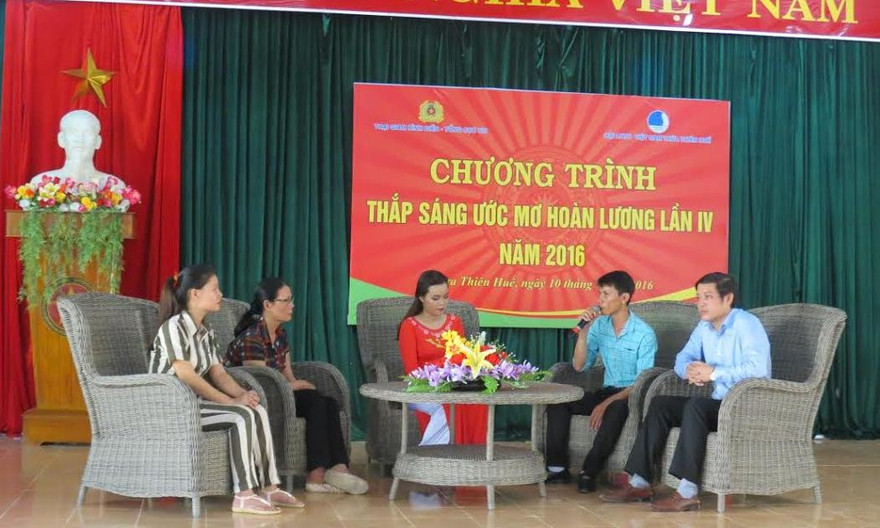 Giao lưu, nói chuyện về con đường hoàn lương, cơ hội việc làm sau hoàn thành cải tạo. 