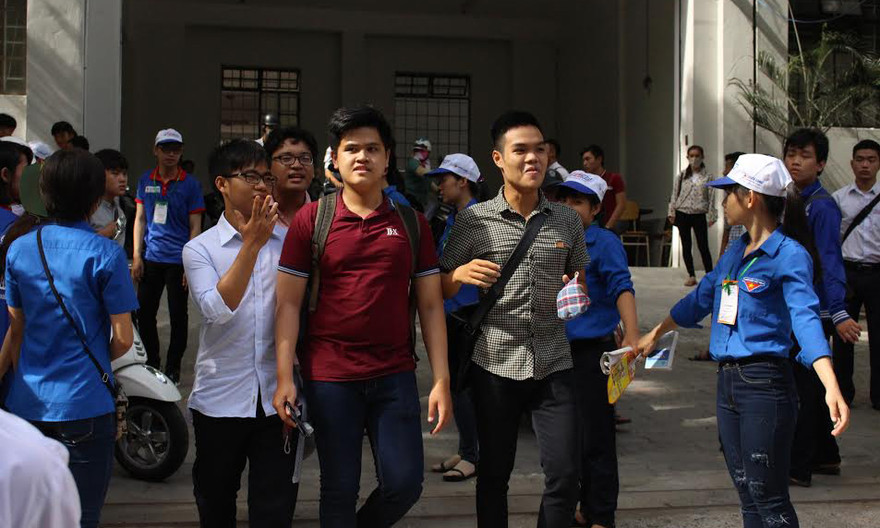 Thí sinh Đà Nẵng tham gia kỳ thi THPT quốc gia 2016. Ảnh: Thanh Trần. 