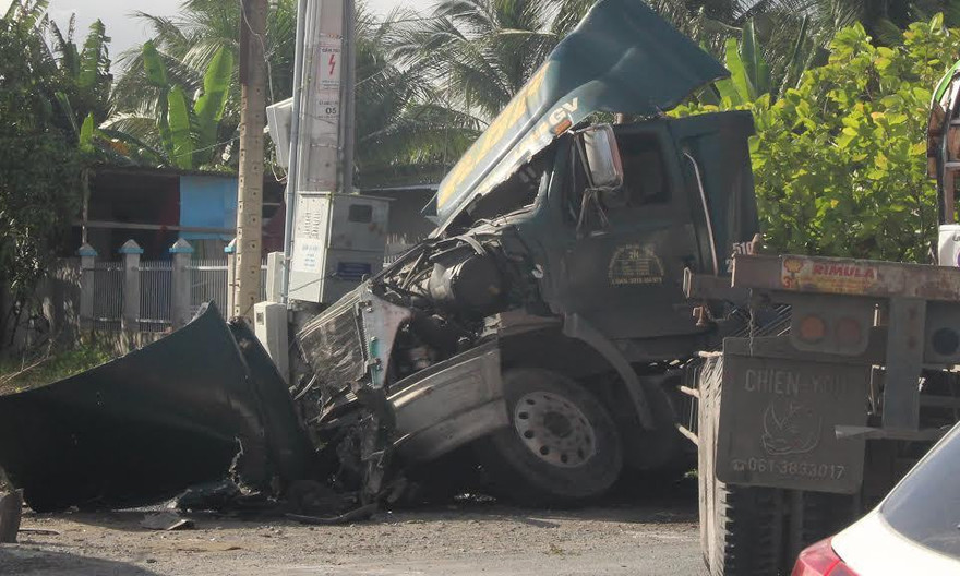 Hiện trường tai nạn.