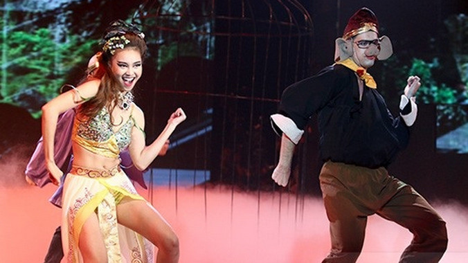 Hình ảnh Ninh Dương Lan Ngọc trong một bài thi.