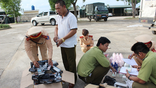 Tang vật thu giữ được. Ảnh: Công an Thanh Hóa