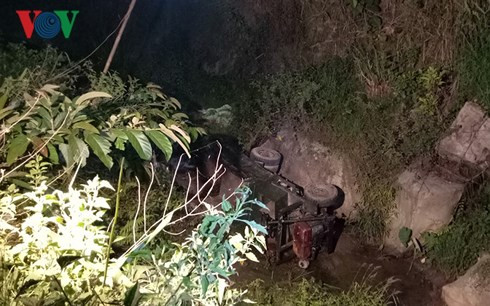 Hiện trường vụ tai nạn. Ảnh: VOV