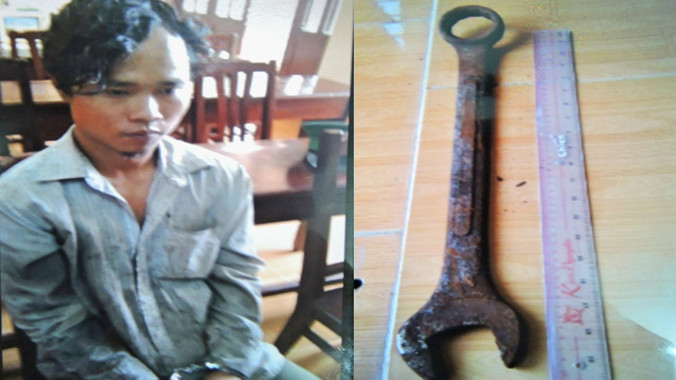 Đối tượng Nam và hung khí gây án.