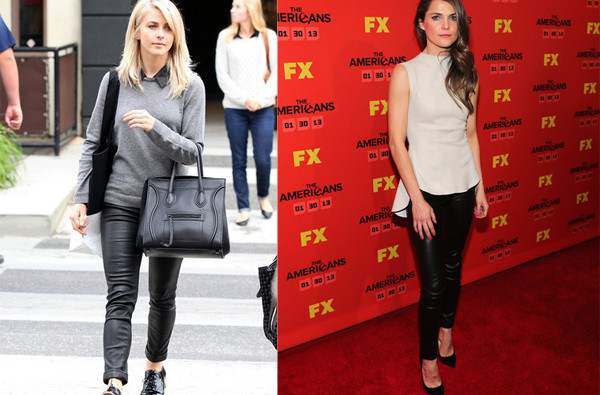 Diện quần da sành điệu như sao Hollywood