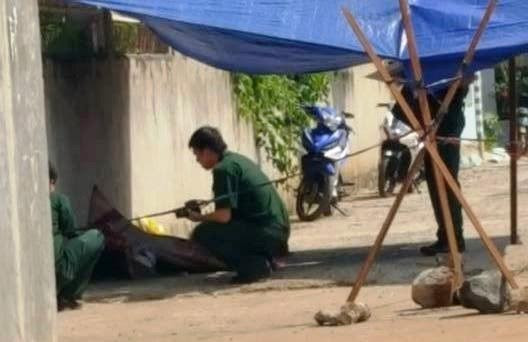 Hiện trường phát hiện thi thể thiếu tá Diễn. Ảnh: Zing 