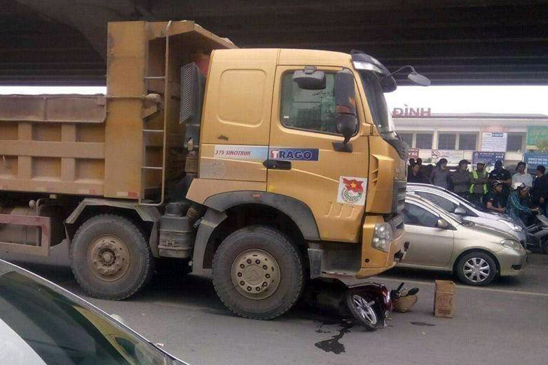 Hiện trường vụ tai nạn.