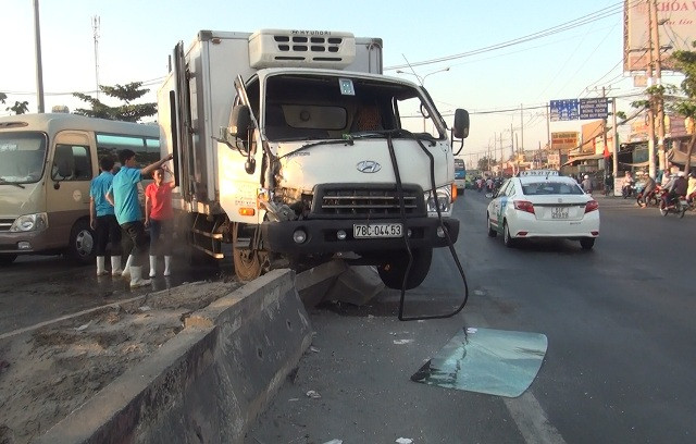 Hiện trường vụ tai nạn.