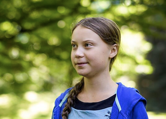 Chiến binh khí hậu Greta Thunberg. (Ảnh: Times)