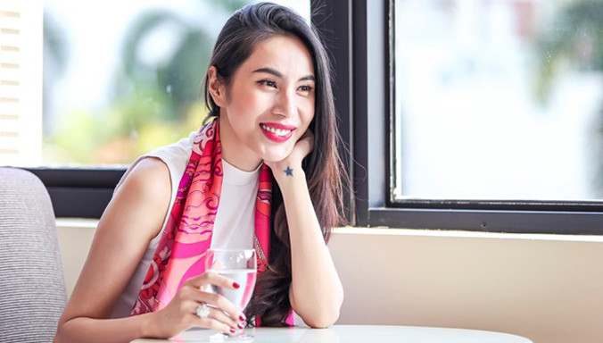 Người đẹp sinh năm 1985 xác định làm phim để kinh doanh chứ không quảng cáo hình ảnh cá nhân bằng cách đóng vai chính. Ảnh: Nguyễn Thành.