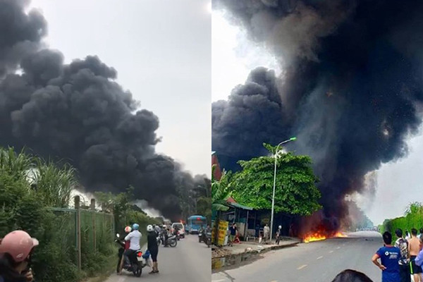 Hiện trường vụ cháy.