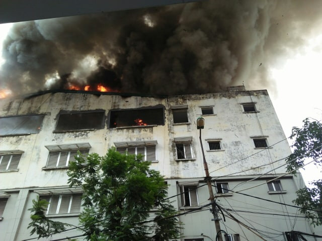 Hiện trường vụ cháy.