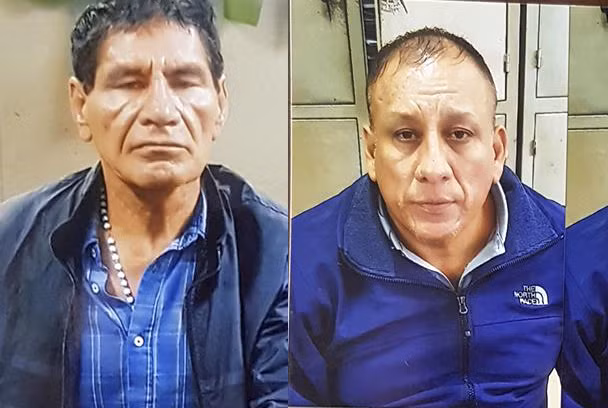 Hai đối tượng tại cơ quan điều tra.