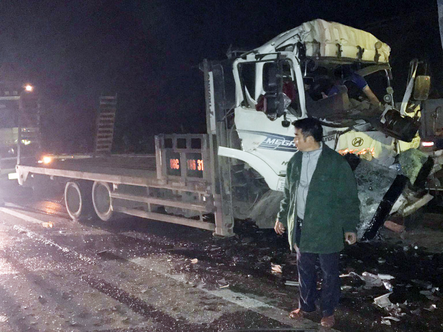 Hiện trường vụ tai nạn.