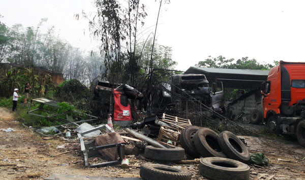 Hiện trường vụ cháy. Ảnh: baolaocai.vn