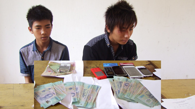 Hai đối tượng tại cơ quan điều tra