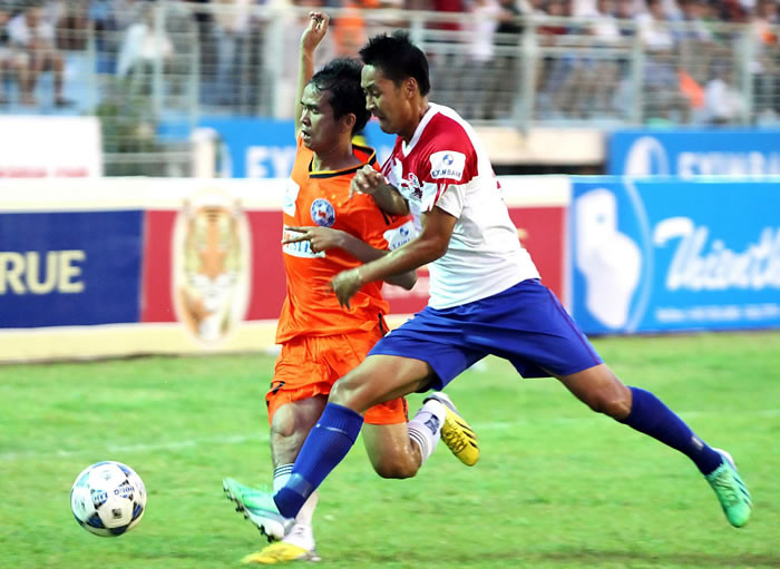 SHB Đà Nẵng (trái) sẽ không để Đồng Nai có điểm rời Chi Lăng? Ảnh: Q. Hải