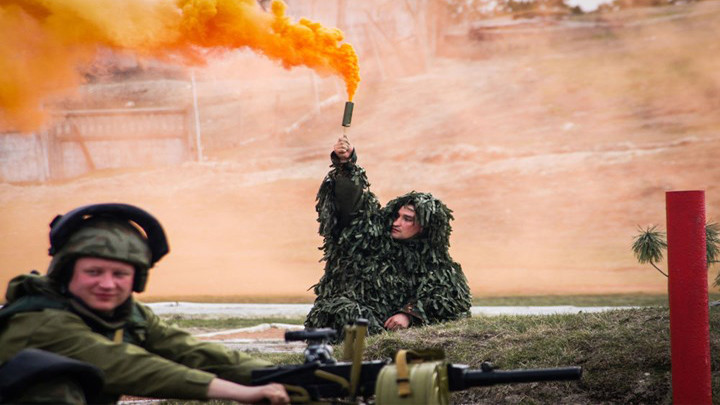 Cuộc tập trận quy tụ hàng nghìn binh lính thuộc các lực lượng vũ trang của Bộ Nội vụ Nga.