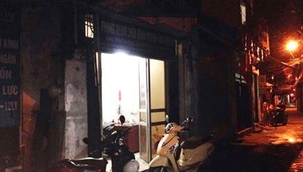 Phòng khám nơi nạn nhân T. tử vong.