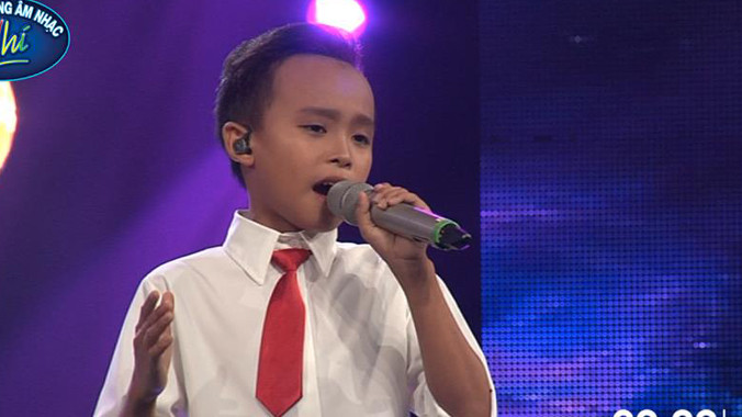 "Cậu bé hát đám cưới" Hồ Văn Cường trong đêm Gala 2 Thần tượng âm nhạc nhí.