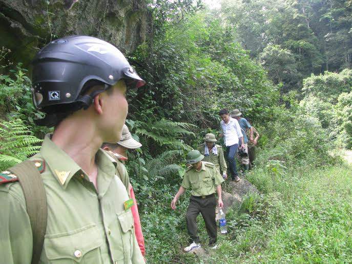 Hiện trường khu vực hang xảy ra tại nạn. Ảnh: Hoàng Lam.