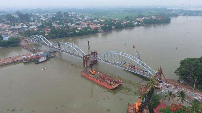 Các hình ảnh cầu Ghềnh mới sắp hoàn thành.