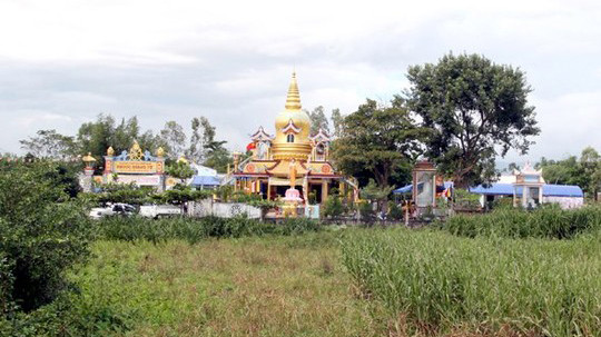 Chùa Quảng Phước nơi xảy ra vụ trộm